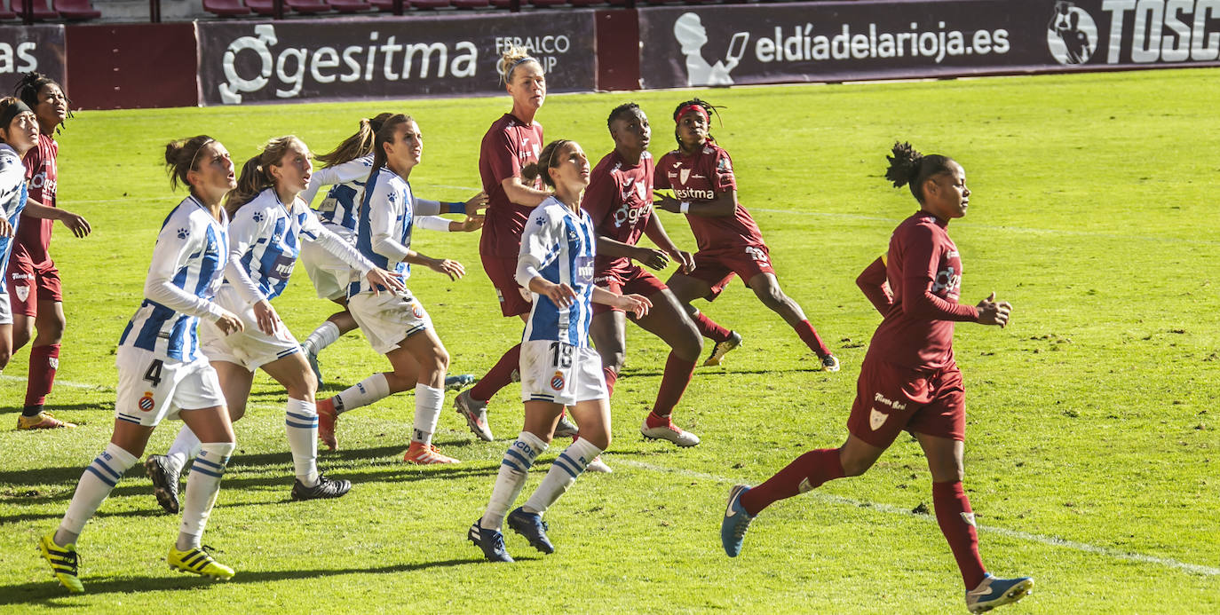 El equipo riojano ha empatado y se hunde en la tabla. 