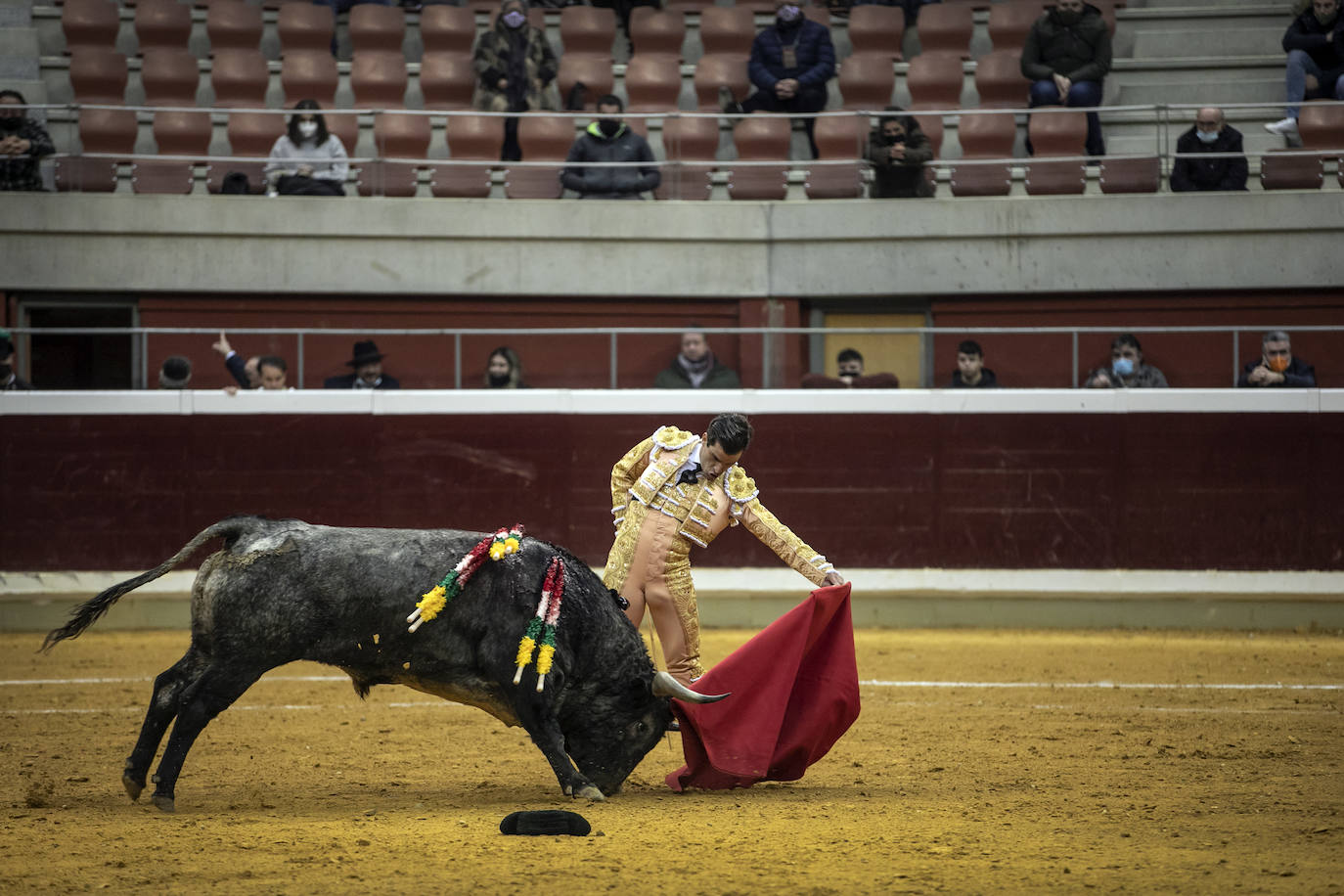 Octavio Chacón ha cortado una oreja en La Ribera en un festejo de la Gira de la Reconstrucción. 