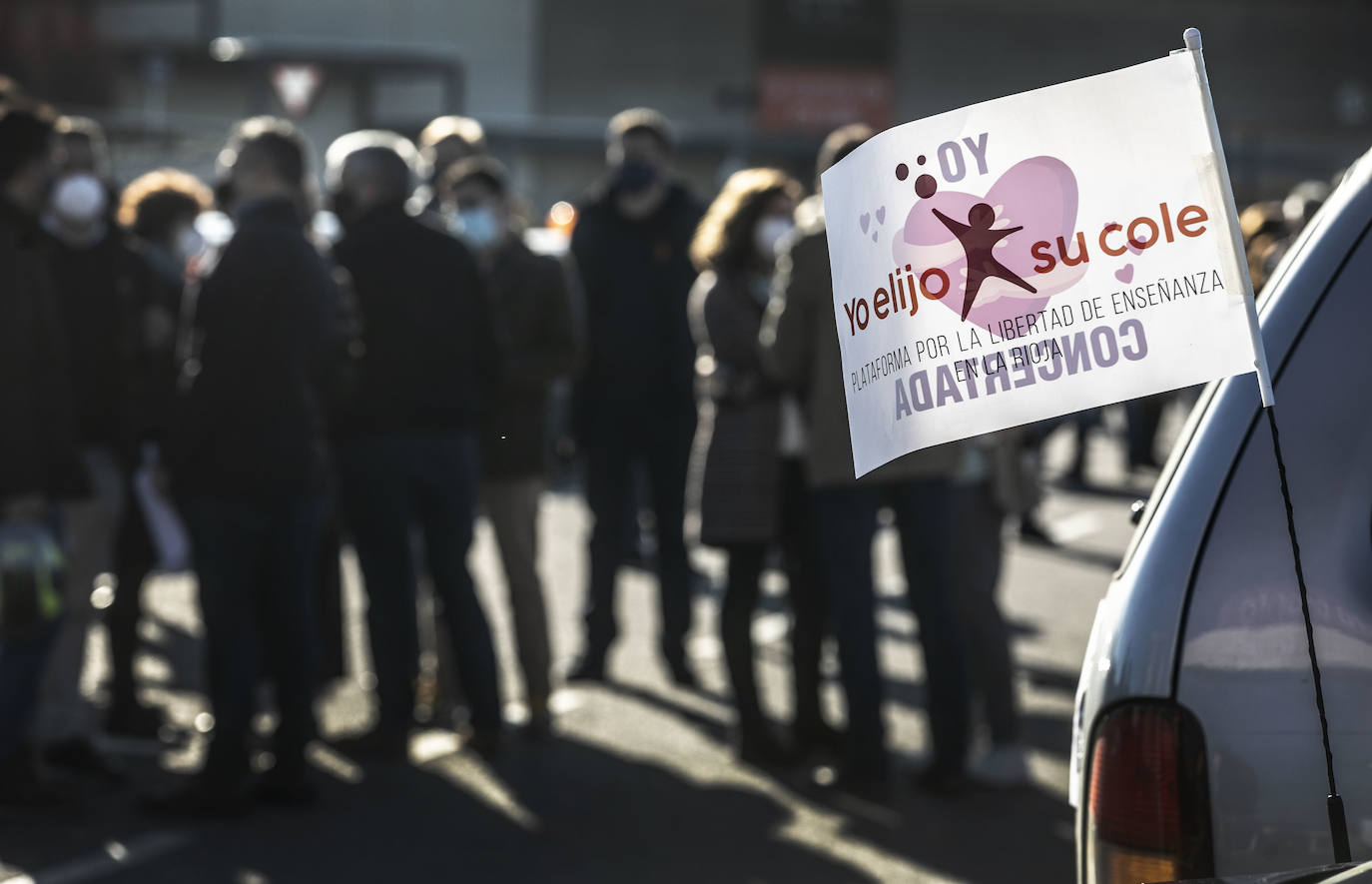 La marcha se ha iniciado pasadas las once de la mañana de este domingo y ha transitado por varias calles de la capital riojana