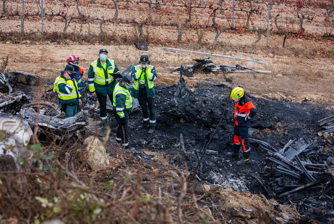 En este terrible suceso, los bomberos han tardado cinco horas en hallar el cuerpo de la víctima