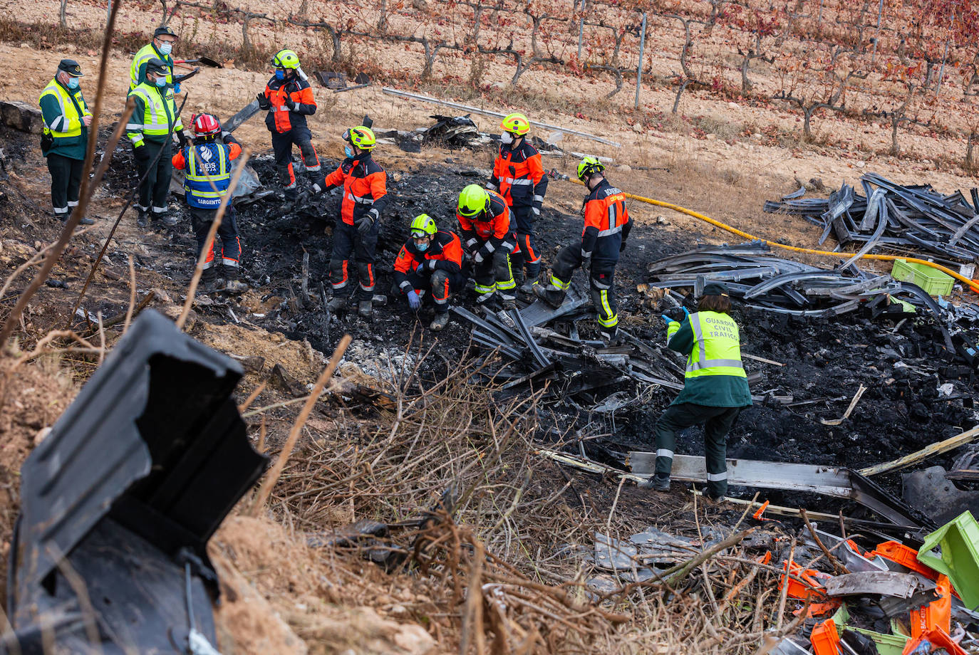 En este terrible suceso, los bomberos han tardado cinco horas en hallar el cuerpo de la víctima