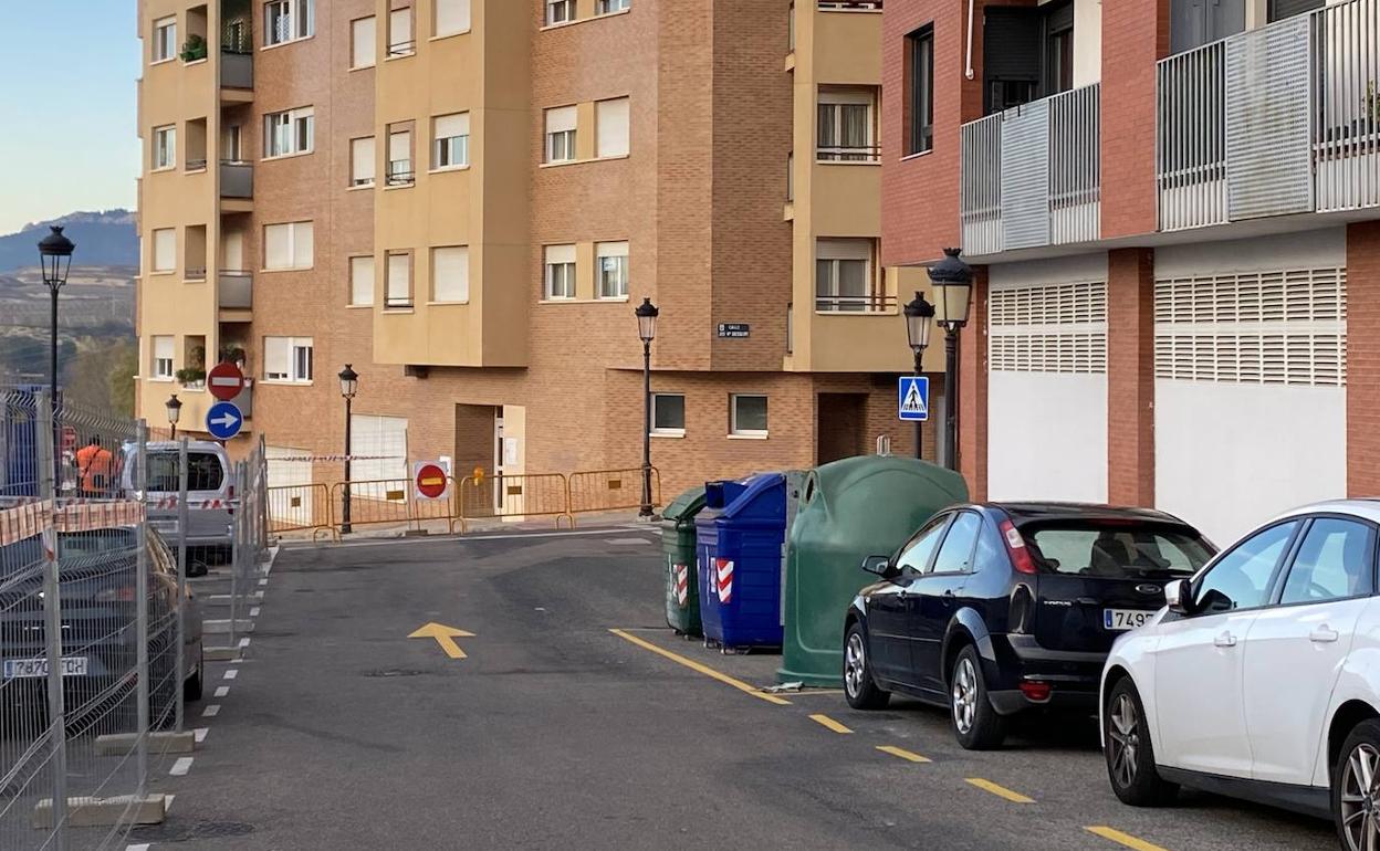 Lugar en el que se están realizando las obras del nuevo supermercado de Mercadona, en Haro.