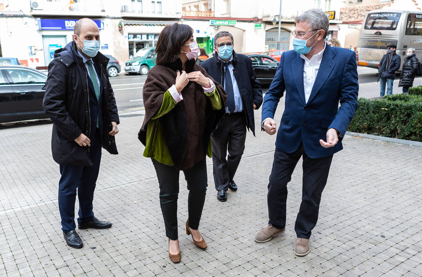 Visita de la presidenta del Gobierno de La Rioja a la nueva sala de vistas del Juzgado de Violencia sobre la Mujer.