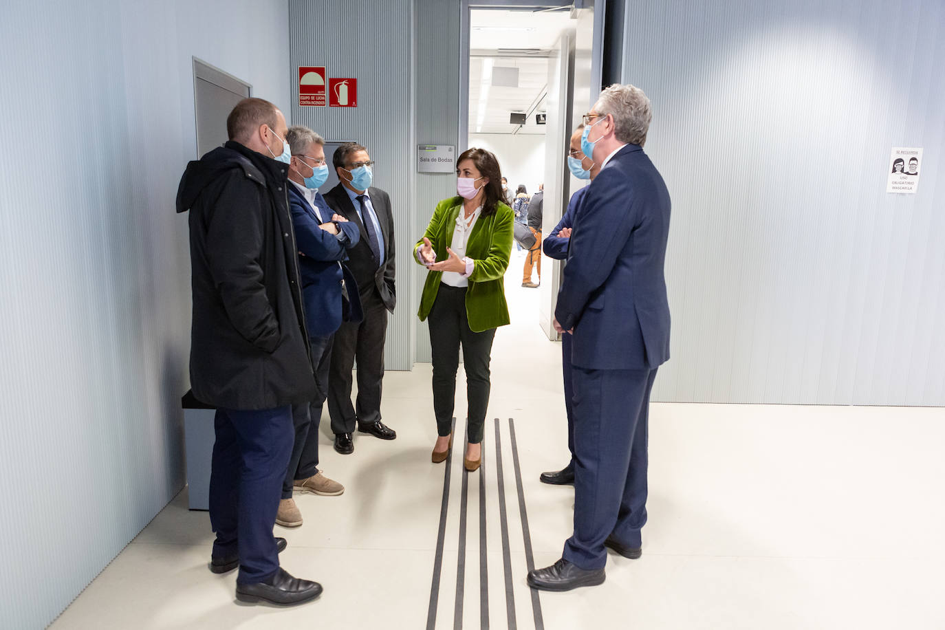 Visita de la presidenta del Gobierno de La Rioja a la nueva sala de vistas del Juzgado de Violencia sobre la Mujer.