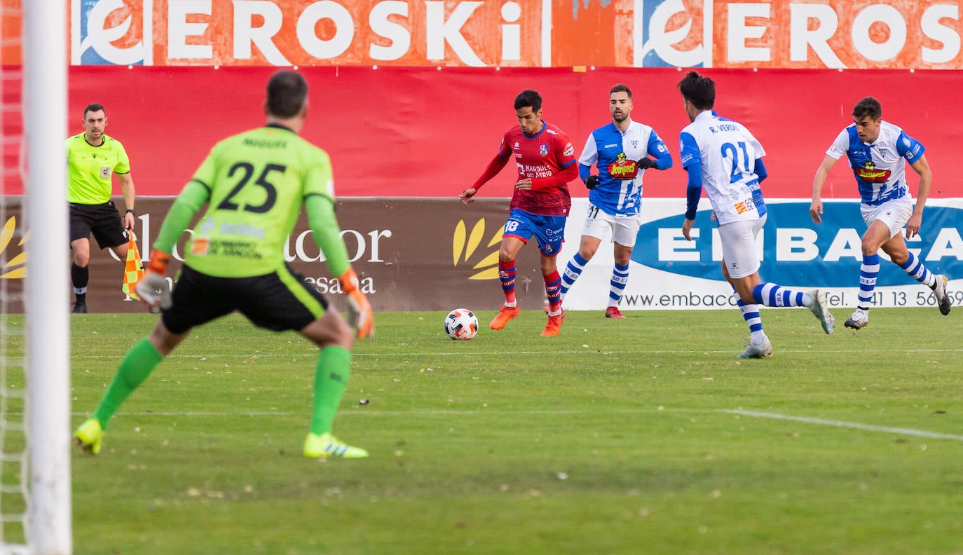 Los riojabajeños han ganado al Ejea con un gol de Cristian. 