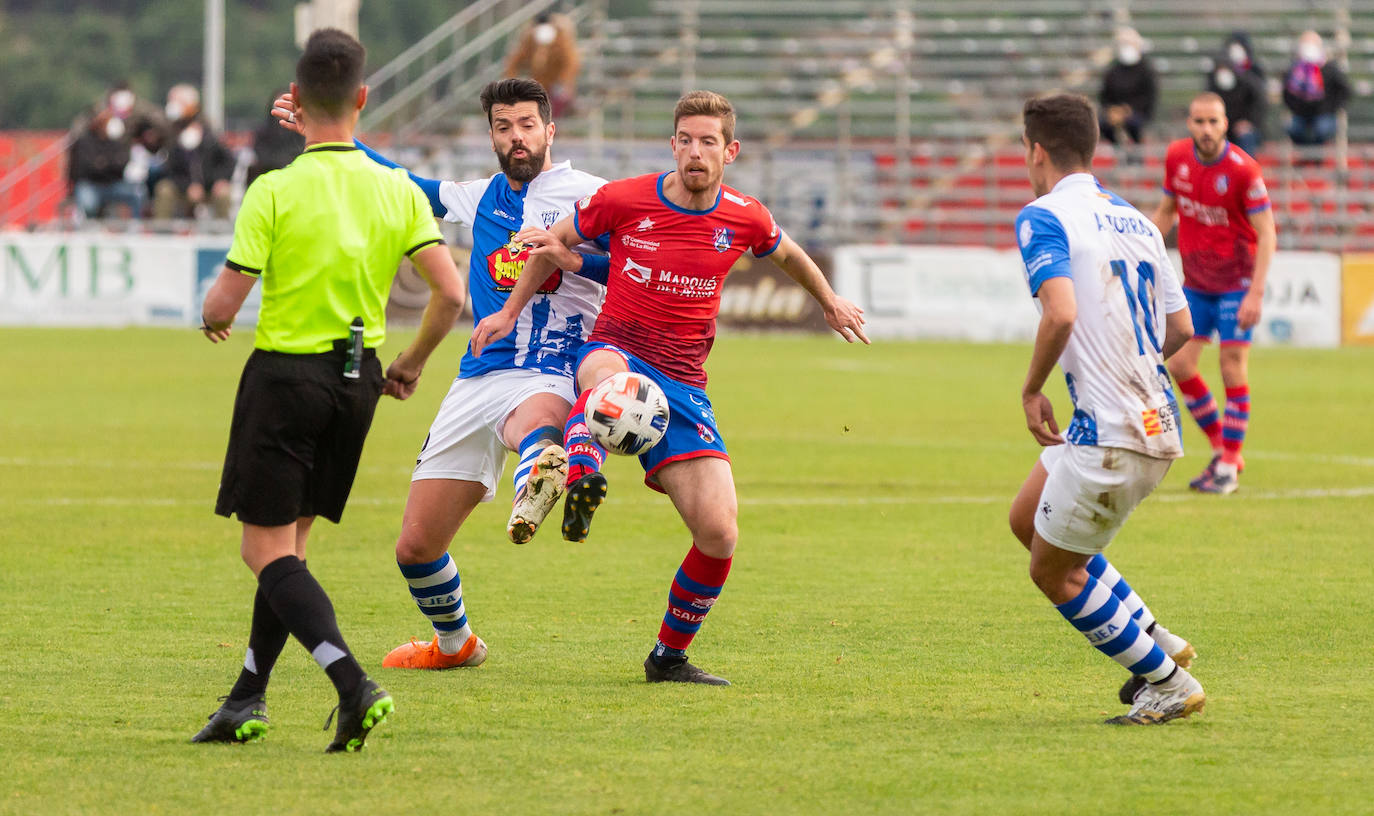 Los riojabajeños han ganado al Ejea con un gol de Cristian. 