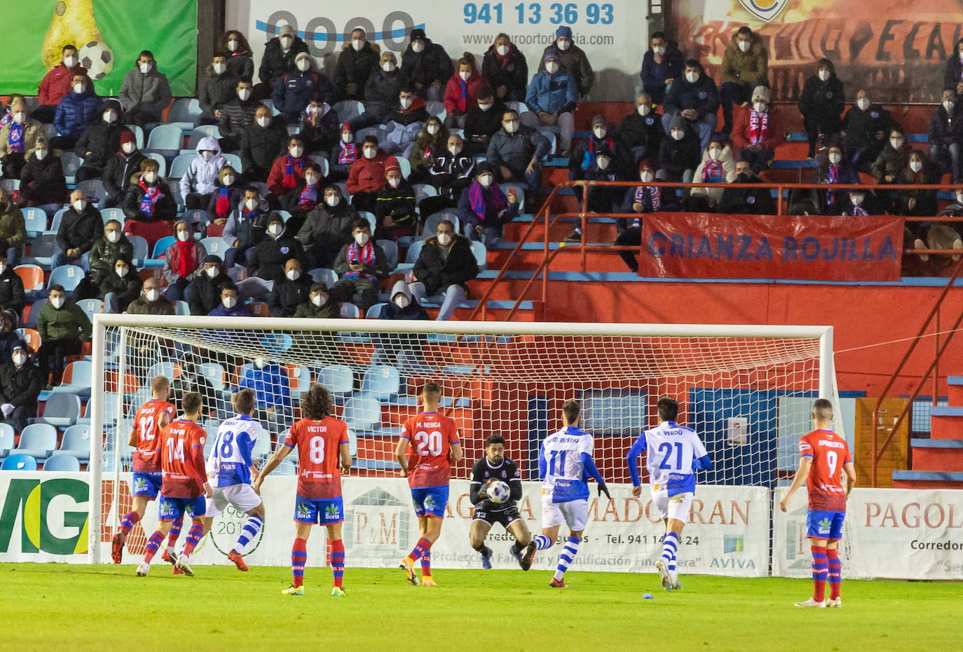 Los riojabajeños han ganado al Ejea con un gol de Cristian. 