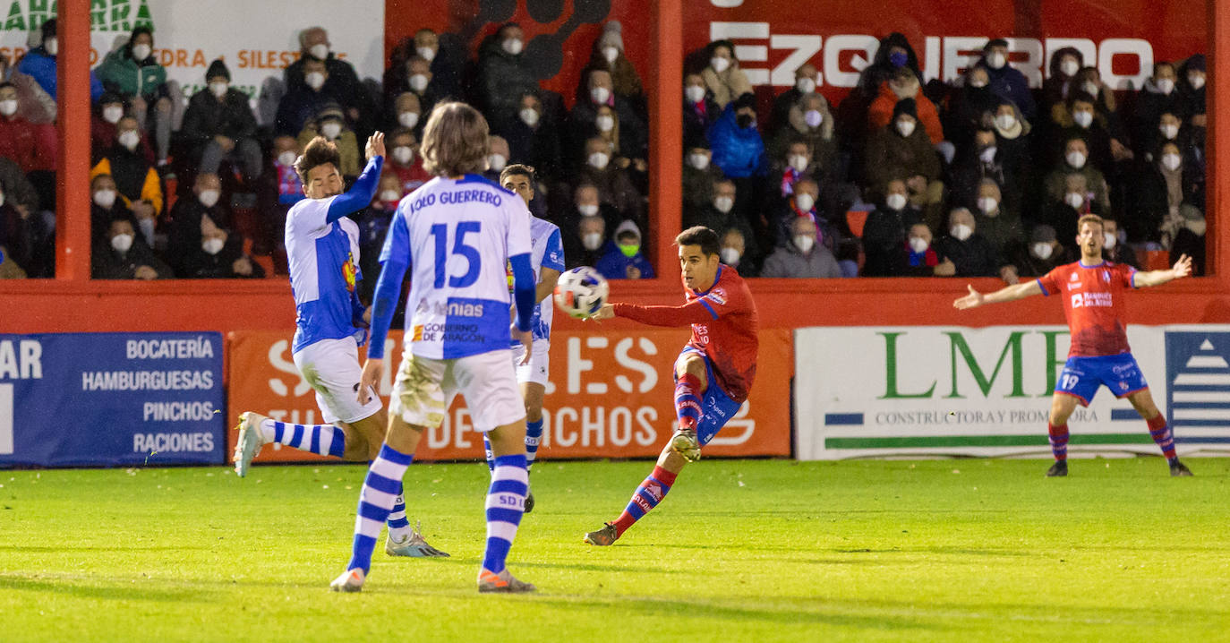 Los riojabajeños han ganado al Ejea con un gol de Cristian. 