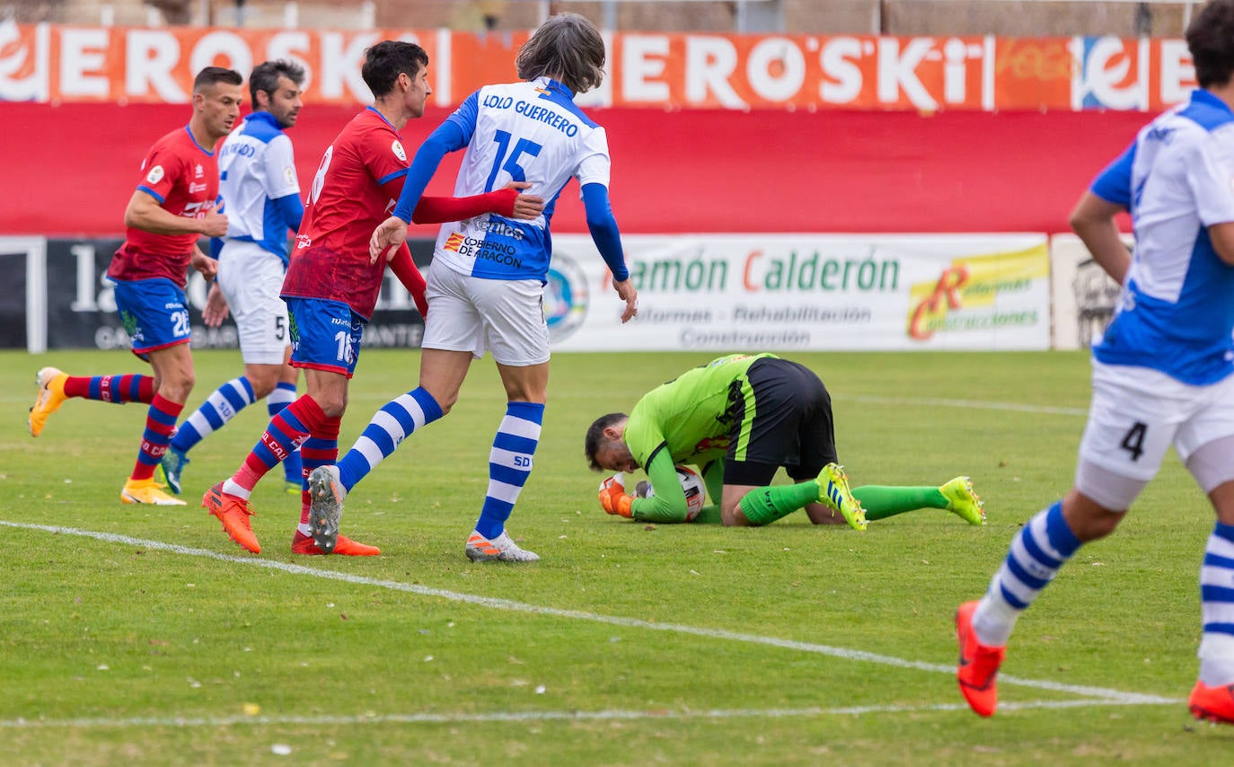 Los riojabajeños han ganado al Ejea con un gol de Cristian. 