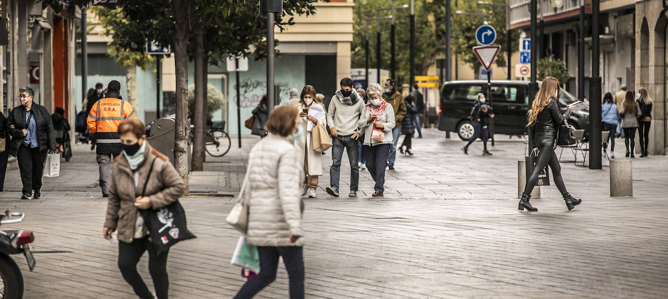 Una céntrica calle logroñesa 