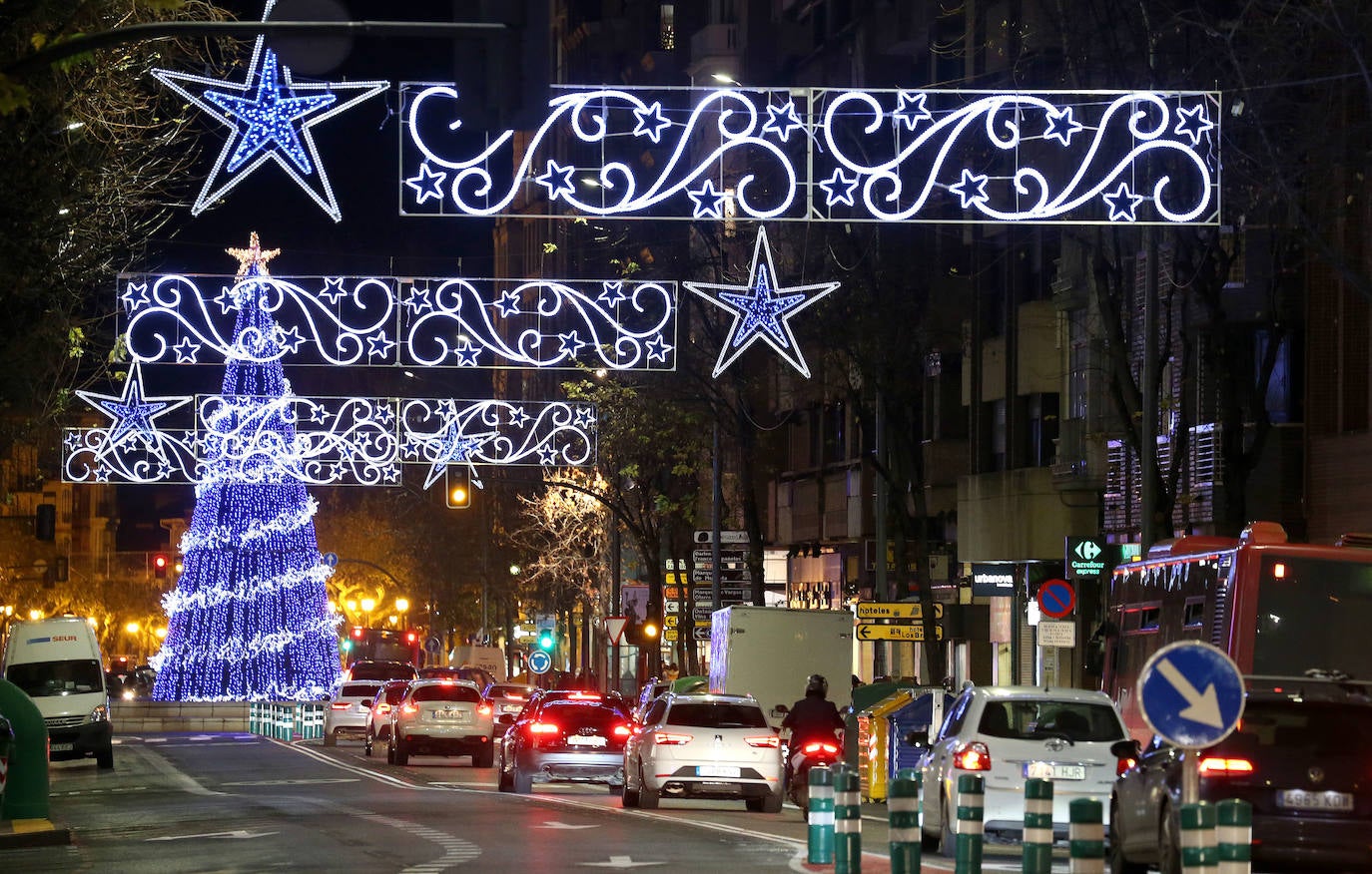 Encendido de todas las luces navideñas, en Logroño.