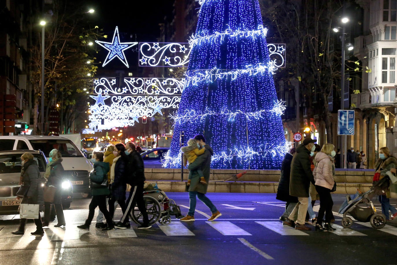 Encendido de todas las luces navideñas, en Logroño.