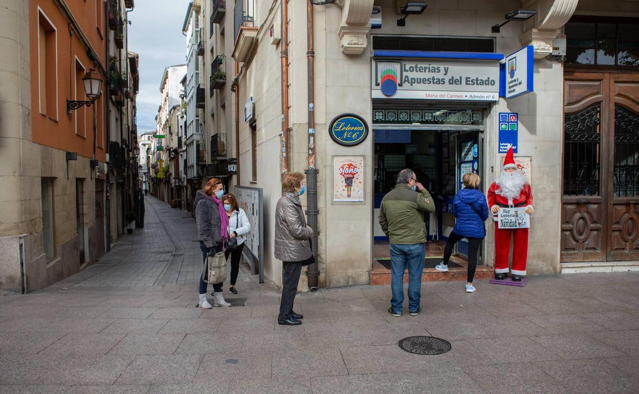 Una administación de Logroño, en octubre de este año. 