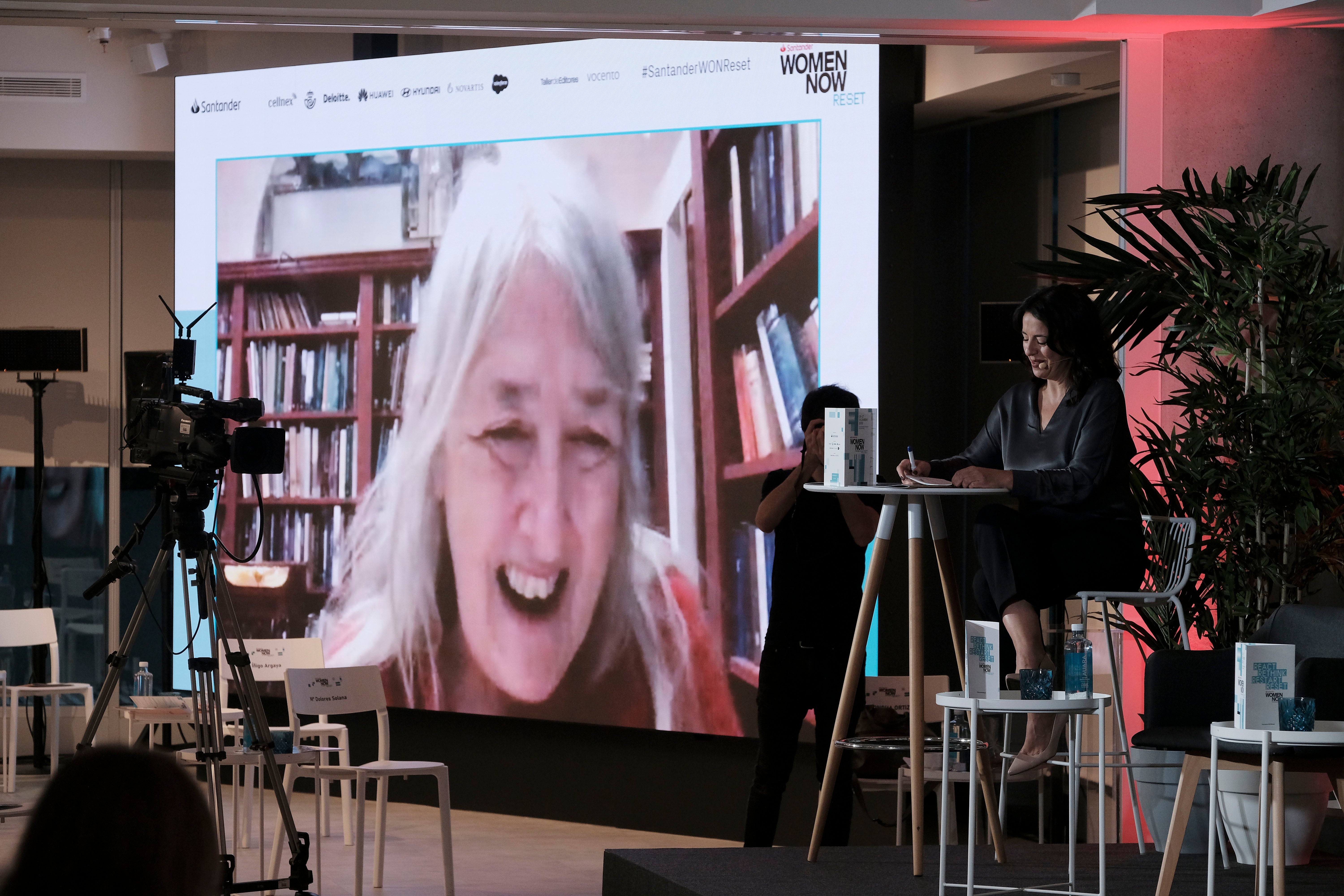 La experta en historia clásica Mary Beard, durante el Santander WomenNOW Reset.