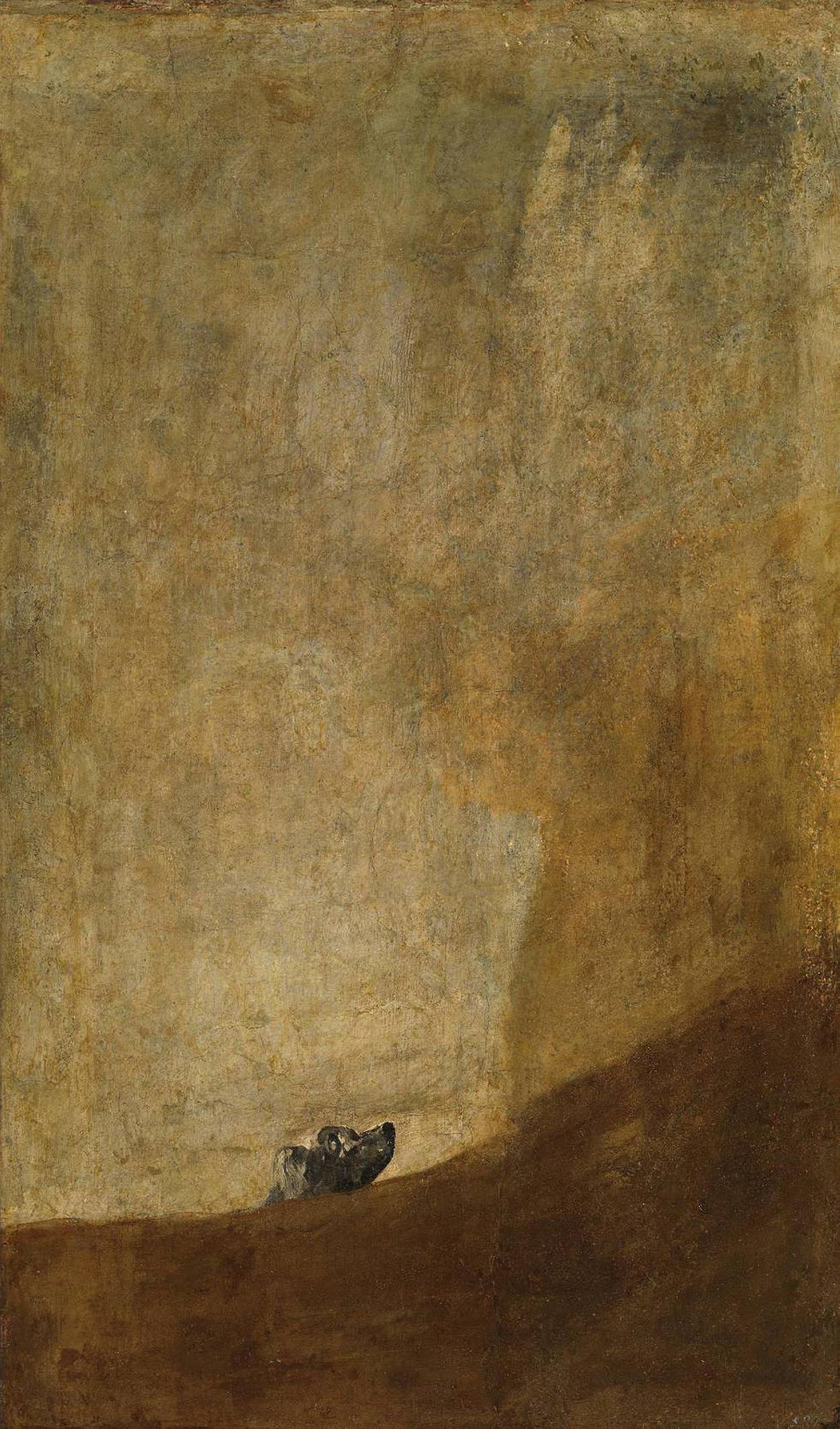 'Perro semihundido', obra de Goya. 