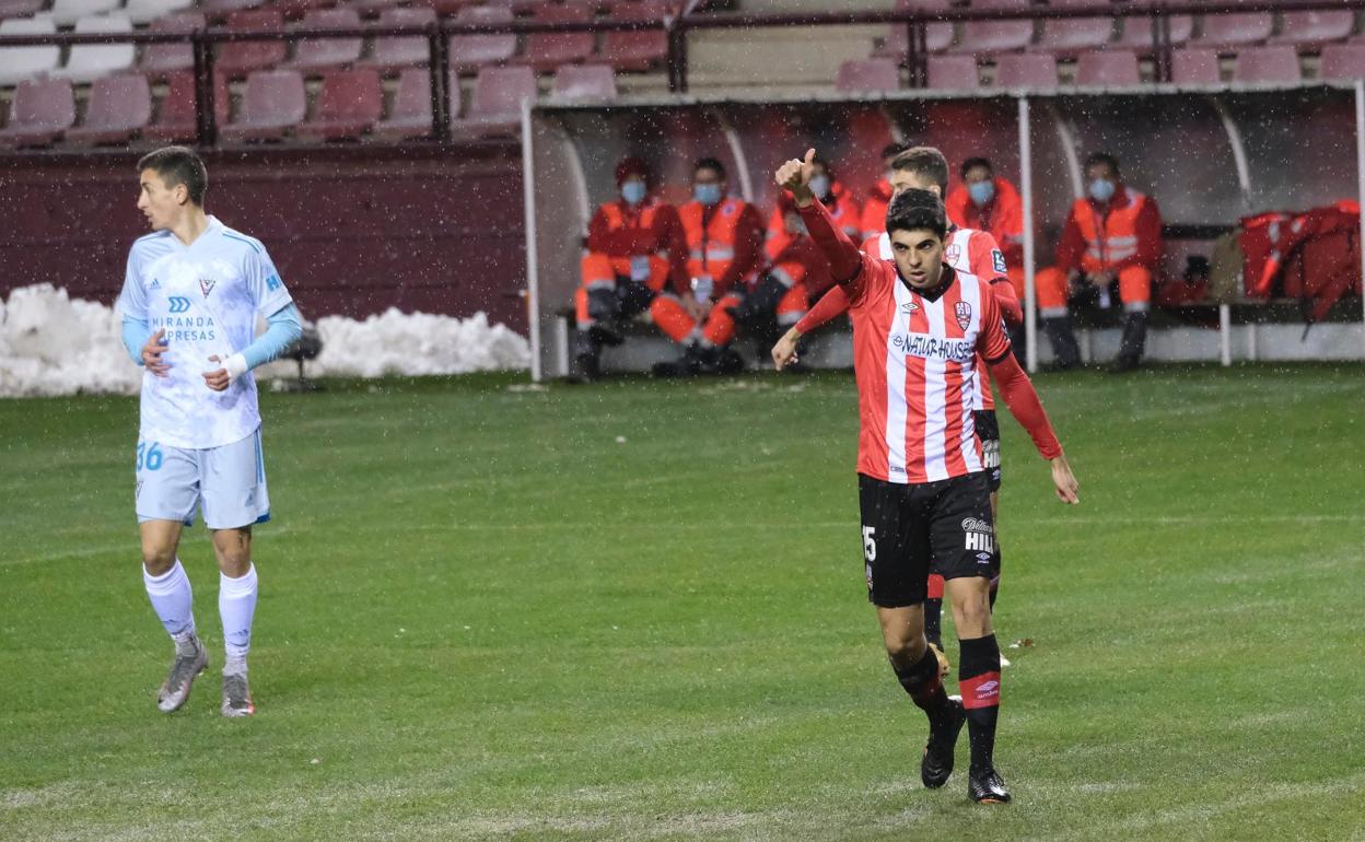 Clemente, durante el partido. 