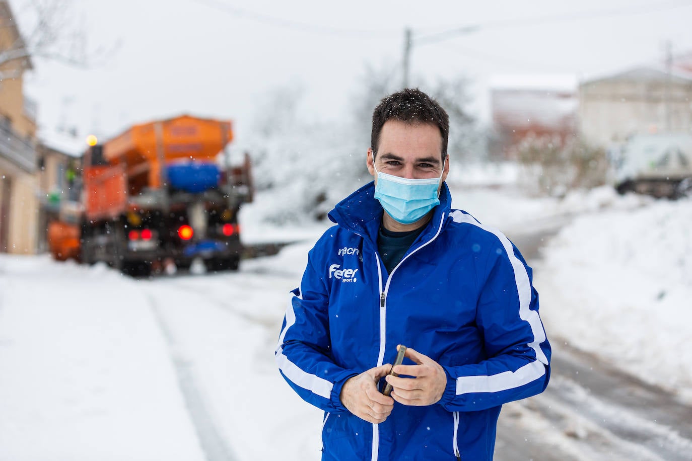 Municipios como Uruñuela, Najera, Sotés, Ventosa o Navarrete han recibido a la nieve en este 2 de enero