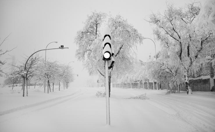 La nevada del siglo cae sobre Madrid