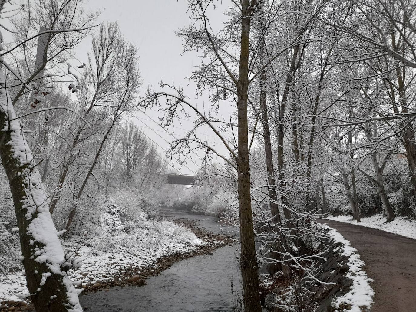 Fotos: La nieve &#039;toma&#039; el parque del Iregua