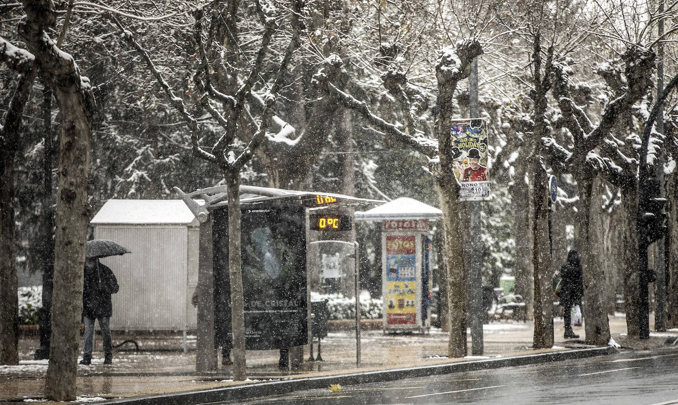 Fotos: La nieve cubre Logroño