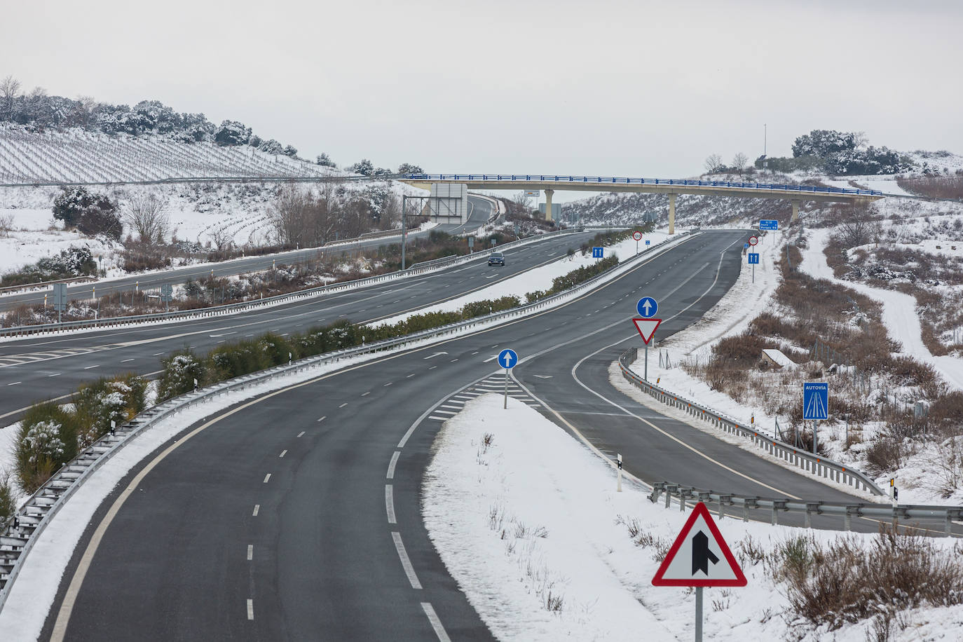 Fotos: Así han lucido este domingo las carreteras riojanas