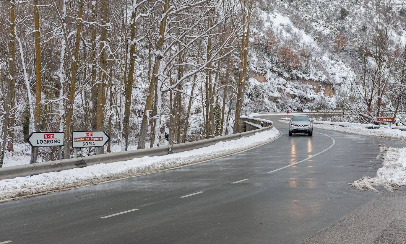 Fotos: Así han lucido este domingo las carreteras riojanas