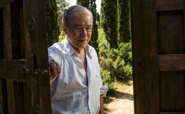 Gregorio Marañón en su cigarral de Toledo. 