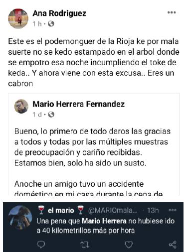 Fotos: Las amenazas que ha recibido Mario Herrera