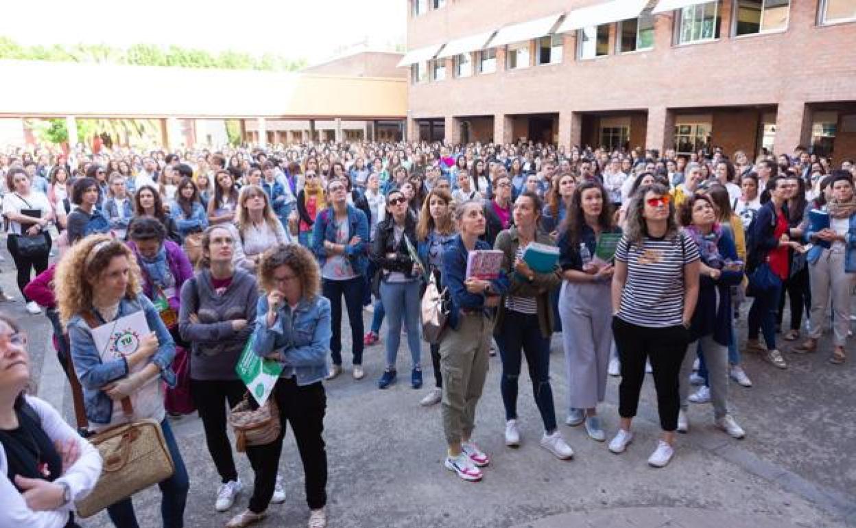 Foto de archivo de una anterior convocatoria de oposiciones. 