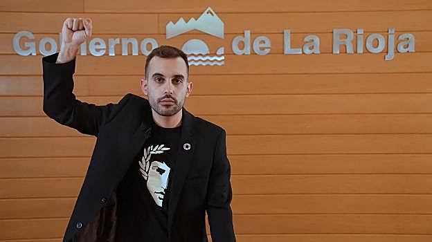 Mario Herrera, en el vídeo en que anunciaba su dimisión. 