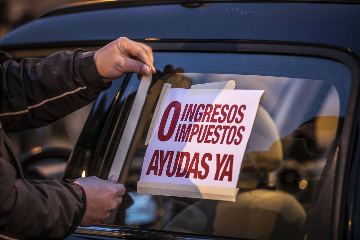 Fotos: Caravana de protesta en Arnedo