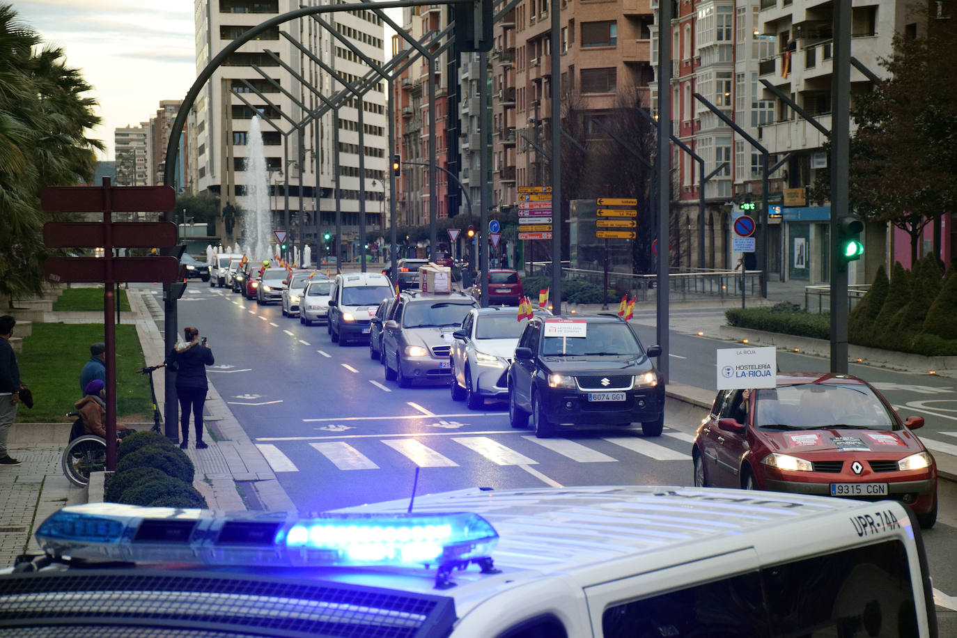 Fotos: Caravana de protesta en Logroño