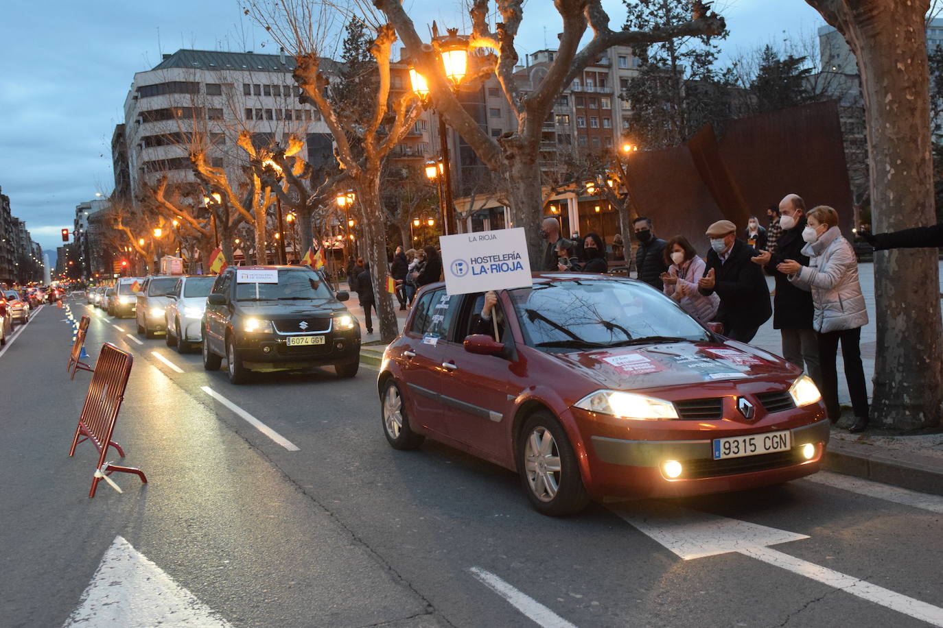 Fotos: Caravana de protesta en Logroño