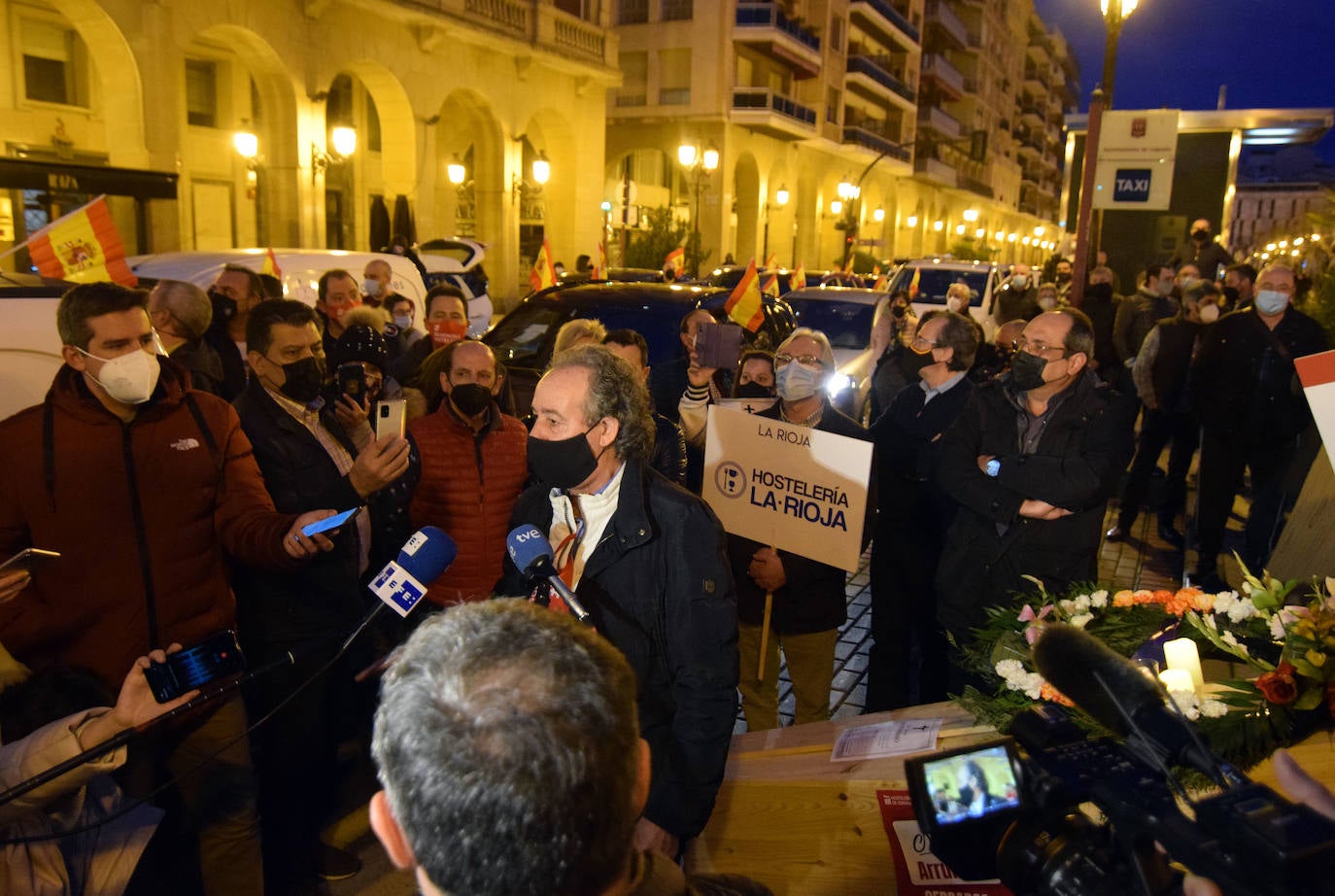 Fotos: Caravana de protesta en Logroño