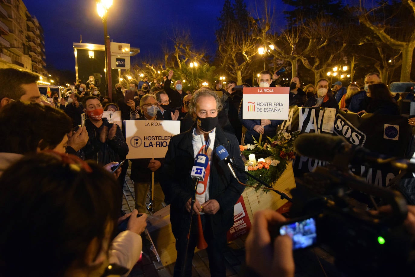 Fotos: Caravana de protesta en Logroño