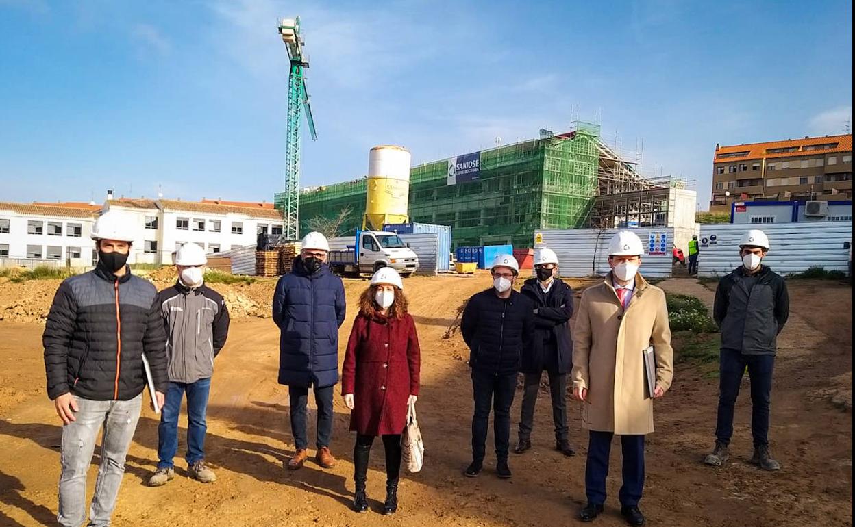 Las obras de ampliación del CEIP Gonzalo de Berceo de Villamediana finalizarán en diciembre