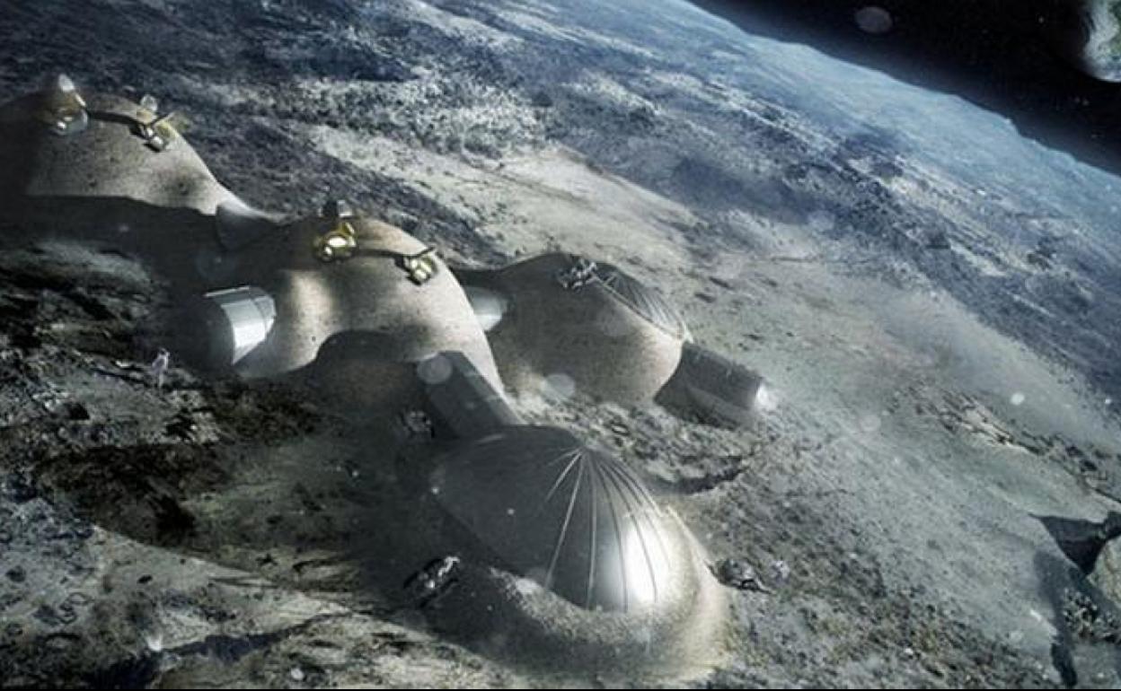 Proyecto de estación lunar de la ESA.