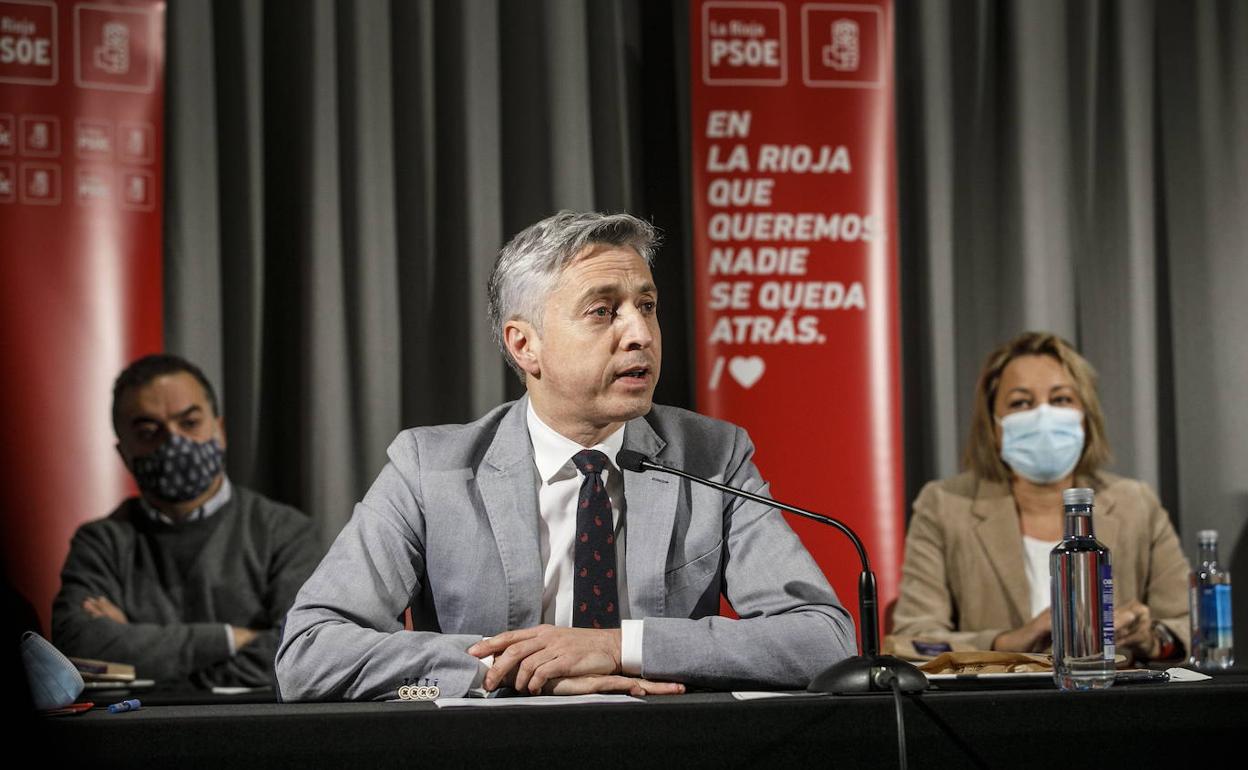 Francisco Ocón, secretario general del PSOE riojano. 