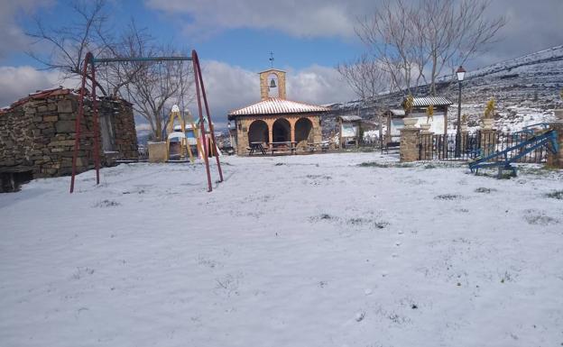 Hornillos de Cameros a primera hora del día. 