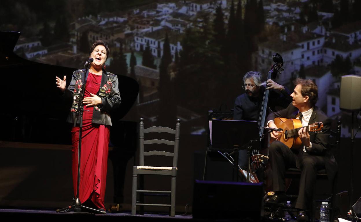 Carmen Linares, una de las grandes embajadoras del flamenco, en un concierto en Madrid. 