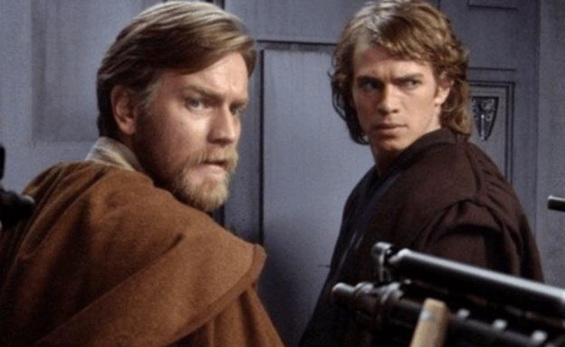 Ewan McGregor y Hayden Christensen.