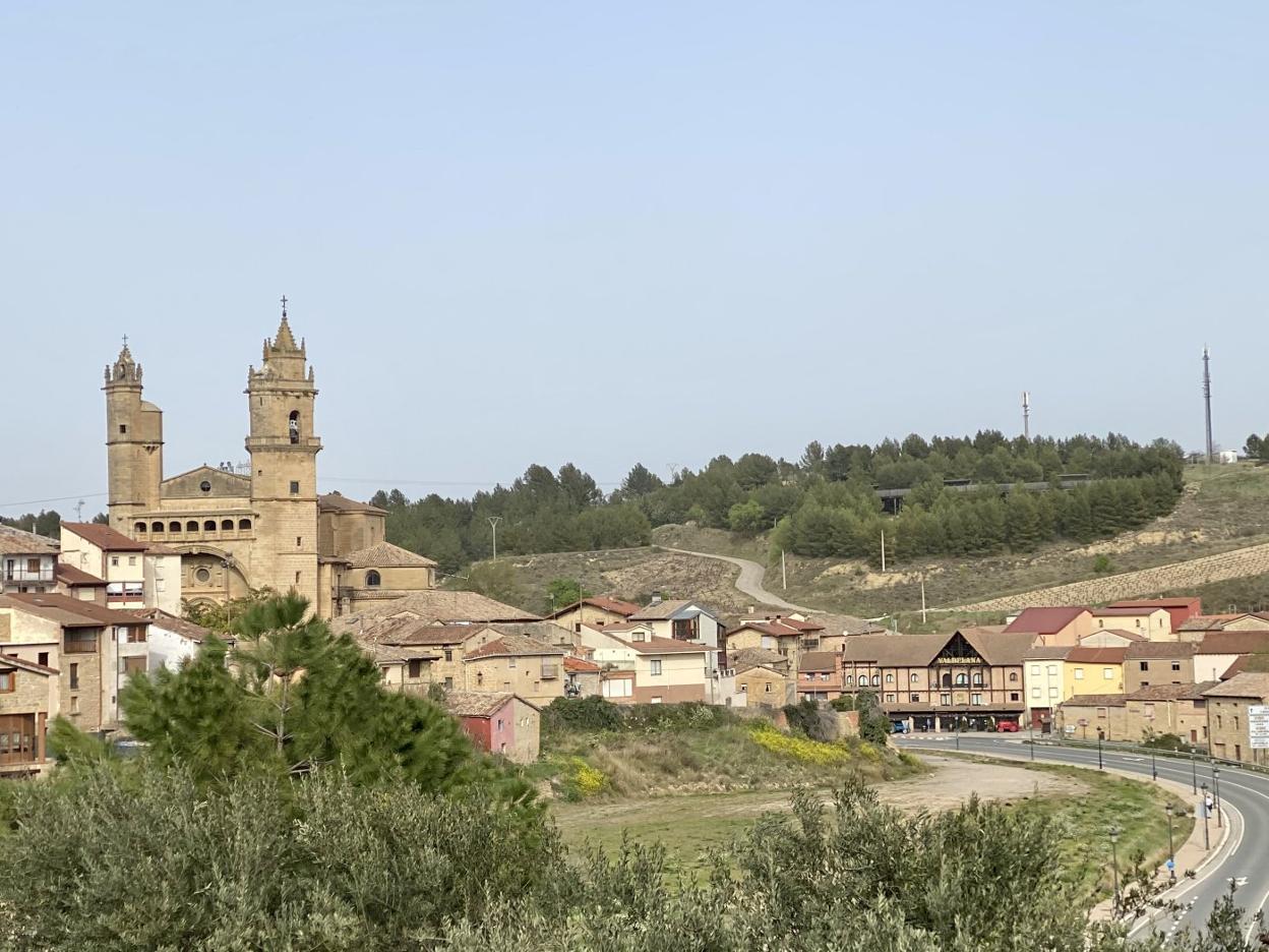 Vista panorámica del Elciego, uno de los municipios vascos con mayor incidencia acumulada de COVID-19. 