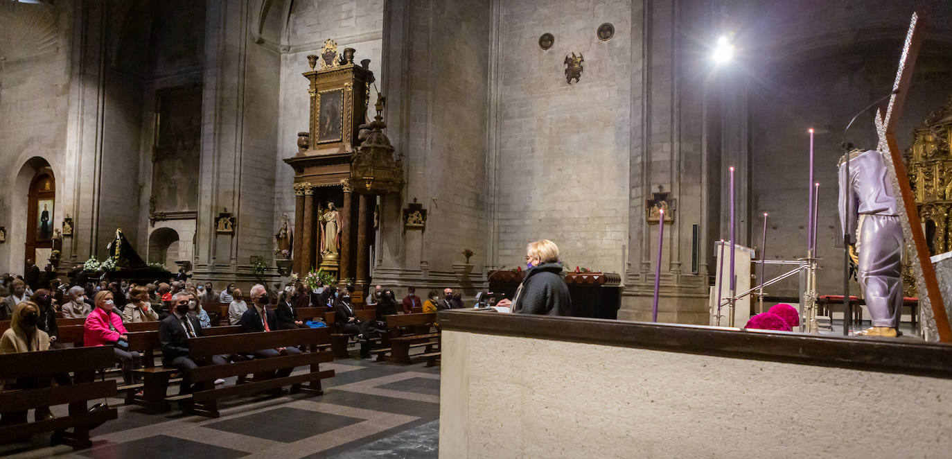 La popular y multitudinaria procesión del Encuentro fue sustituida por un acto en la iglesia de Santiago El Real por la cofradía de El Nazareno, en el que participó la banda procesional.