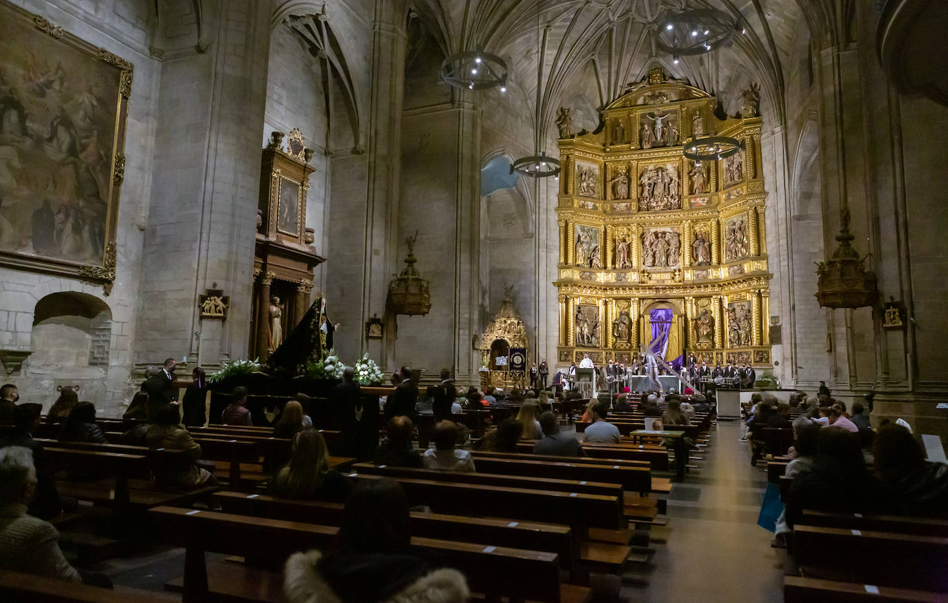 La popular y multitudinaria procesión del Encuentro fue sustituida por un acto en la iglesia de Santiago El Real por la cofradía de El Nazareno, en el que participó la banda procesional.