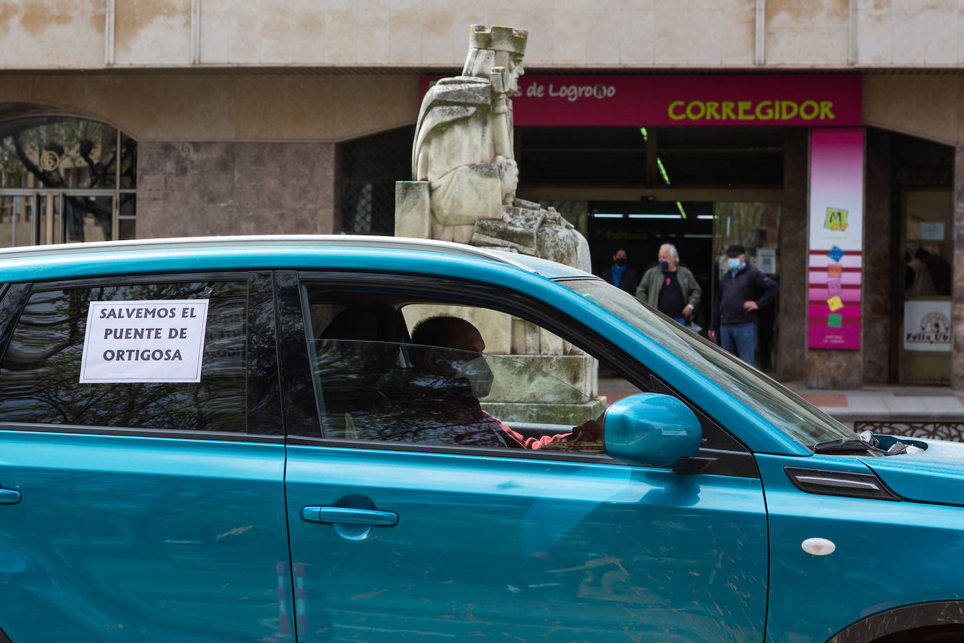 Fotos: Caravana por el viaducto San Martín de Ortigosa