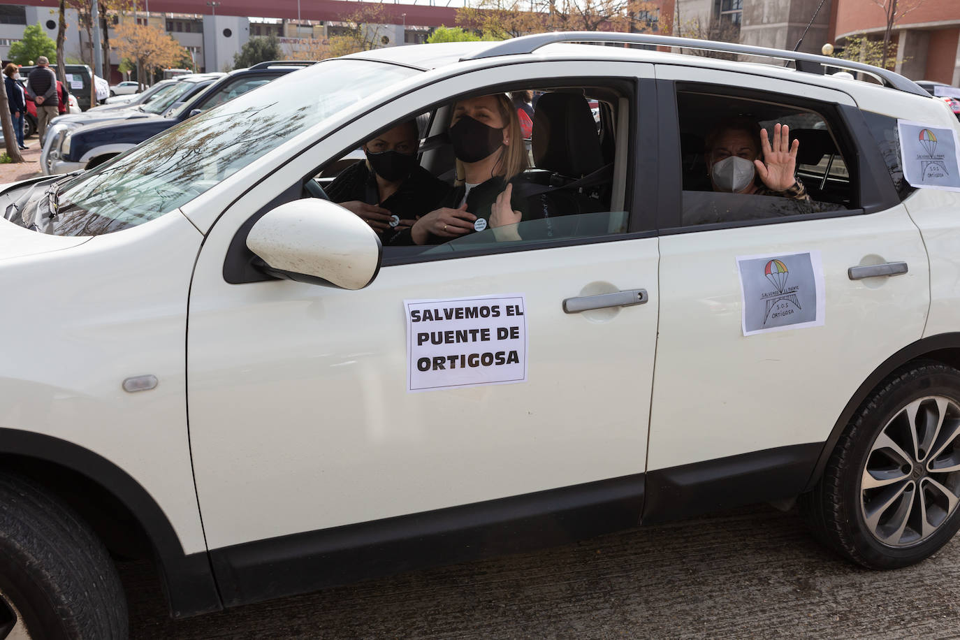 Fotos: Caravana por el viaducto San Martín de Ortigosa