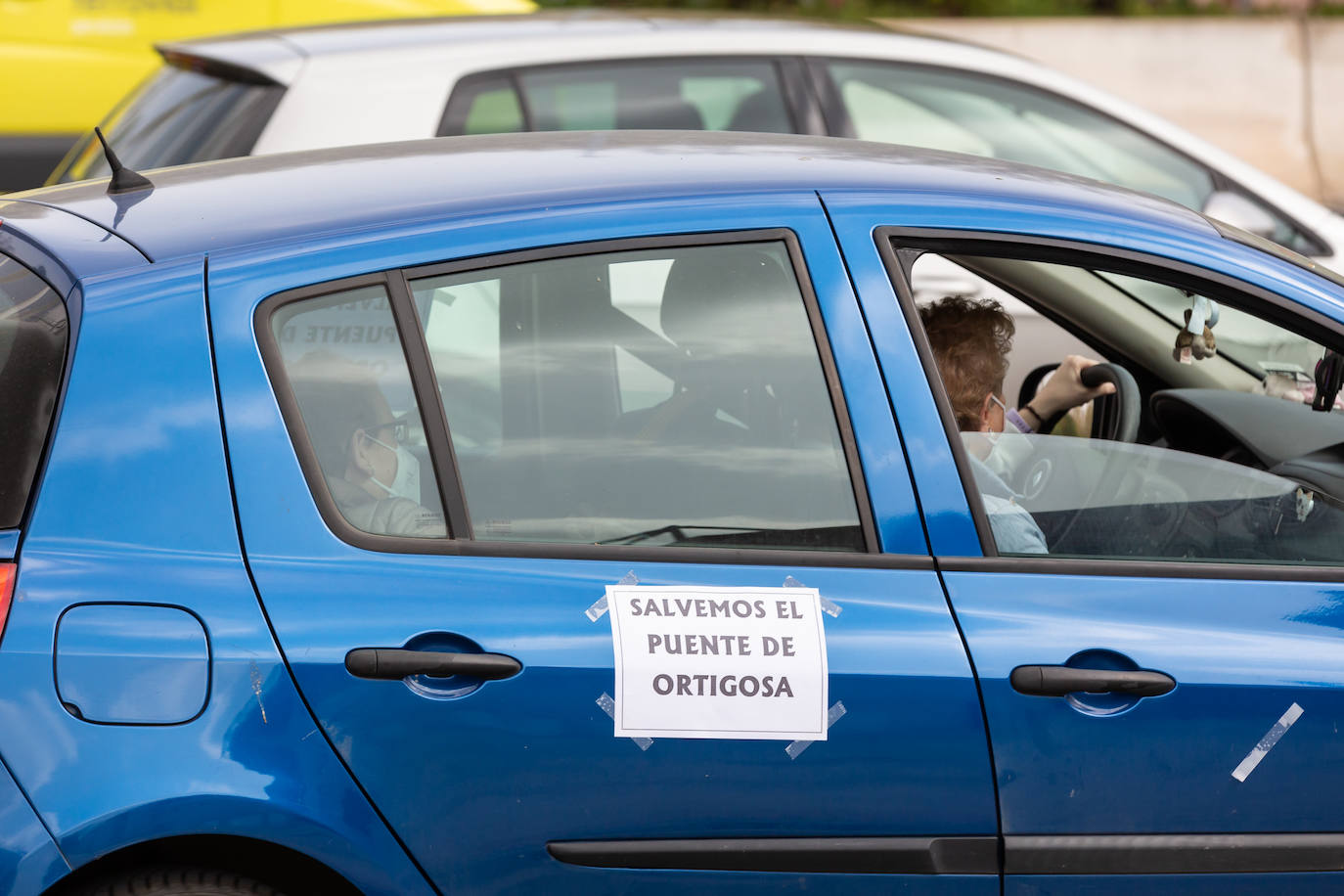 Fotos: Caravana por el viaducto San Martín de Ortigosa