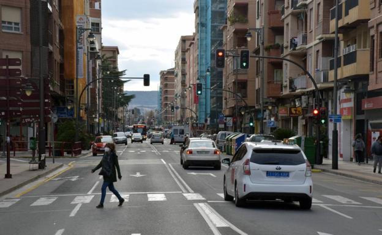 Calle Murrieta de Logroño.