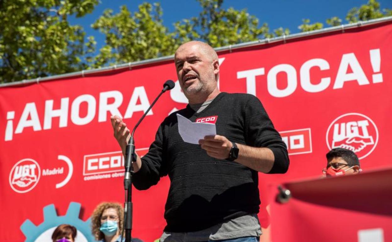 El secretario general de CCOO Unai Sordo. 