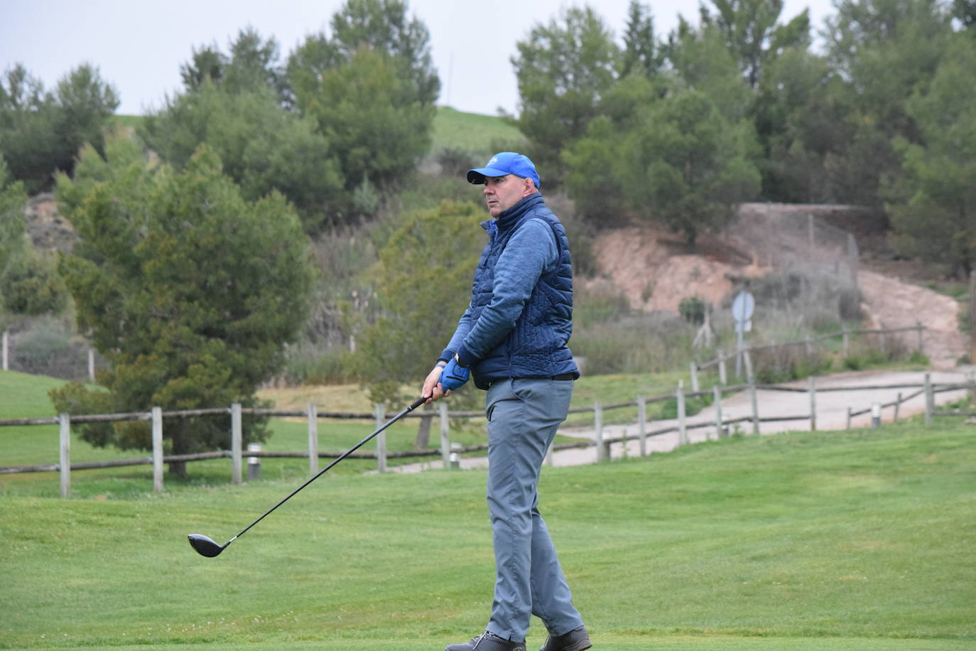 Imágenes de los jugadores durante el Torneo Viña Ibalba, de la Liga de Golf y Vino.